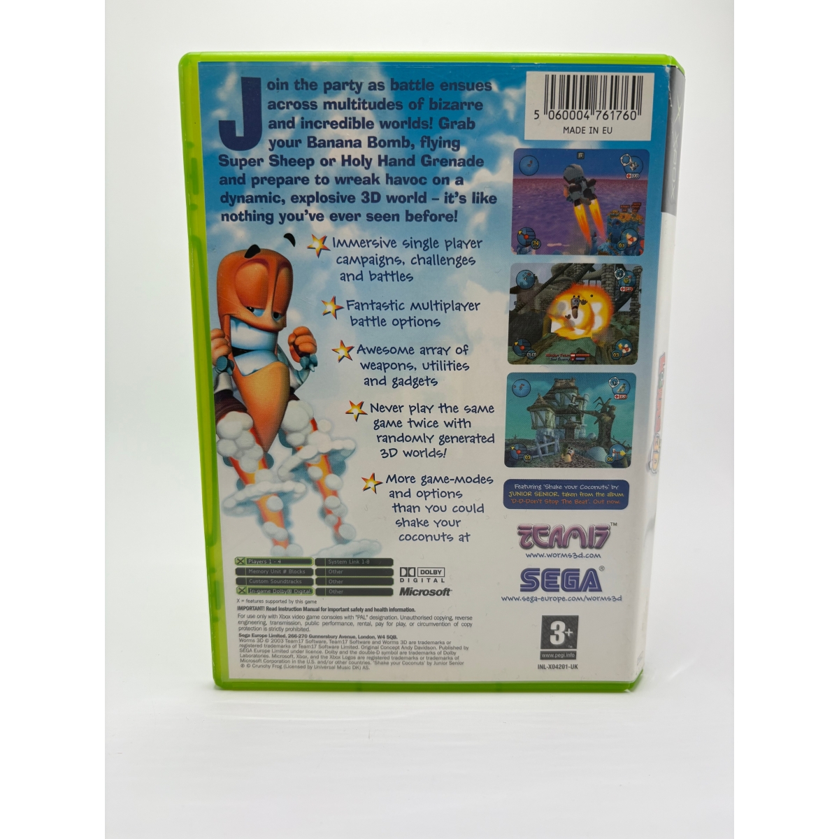 WORMS 3D - Xbox 1ère gen