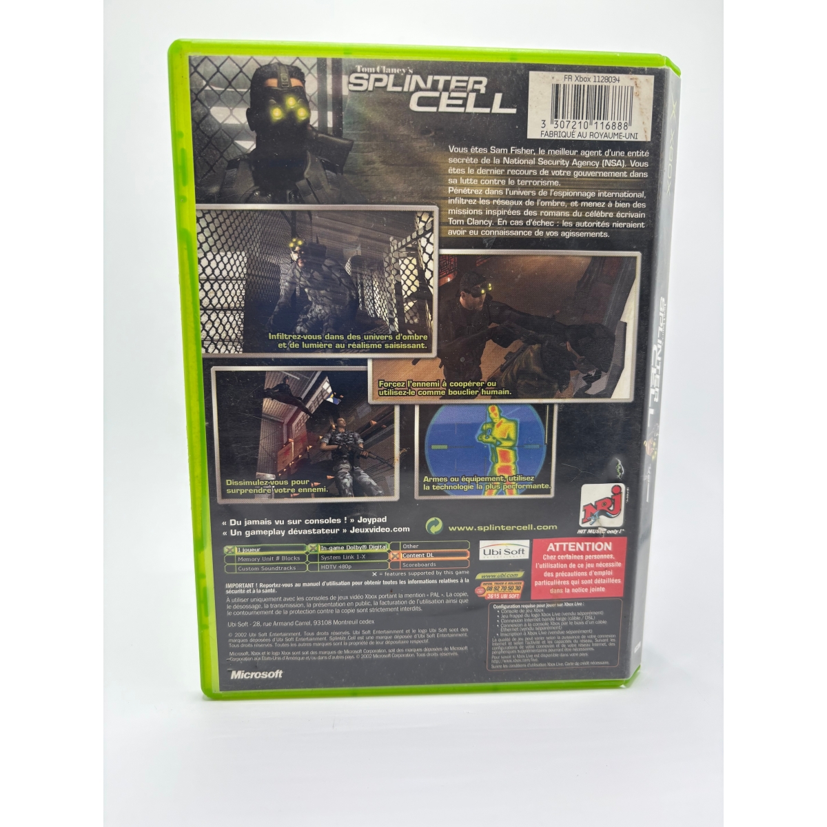 Splinter Cell Xbox | Occazland - Xbox 1ère gen