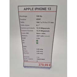 IPHONE 13 VERT 128 GO 