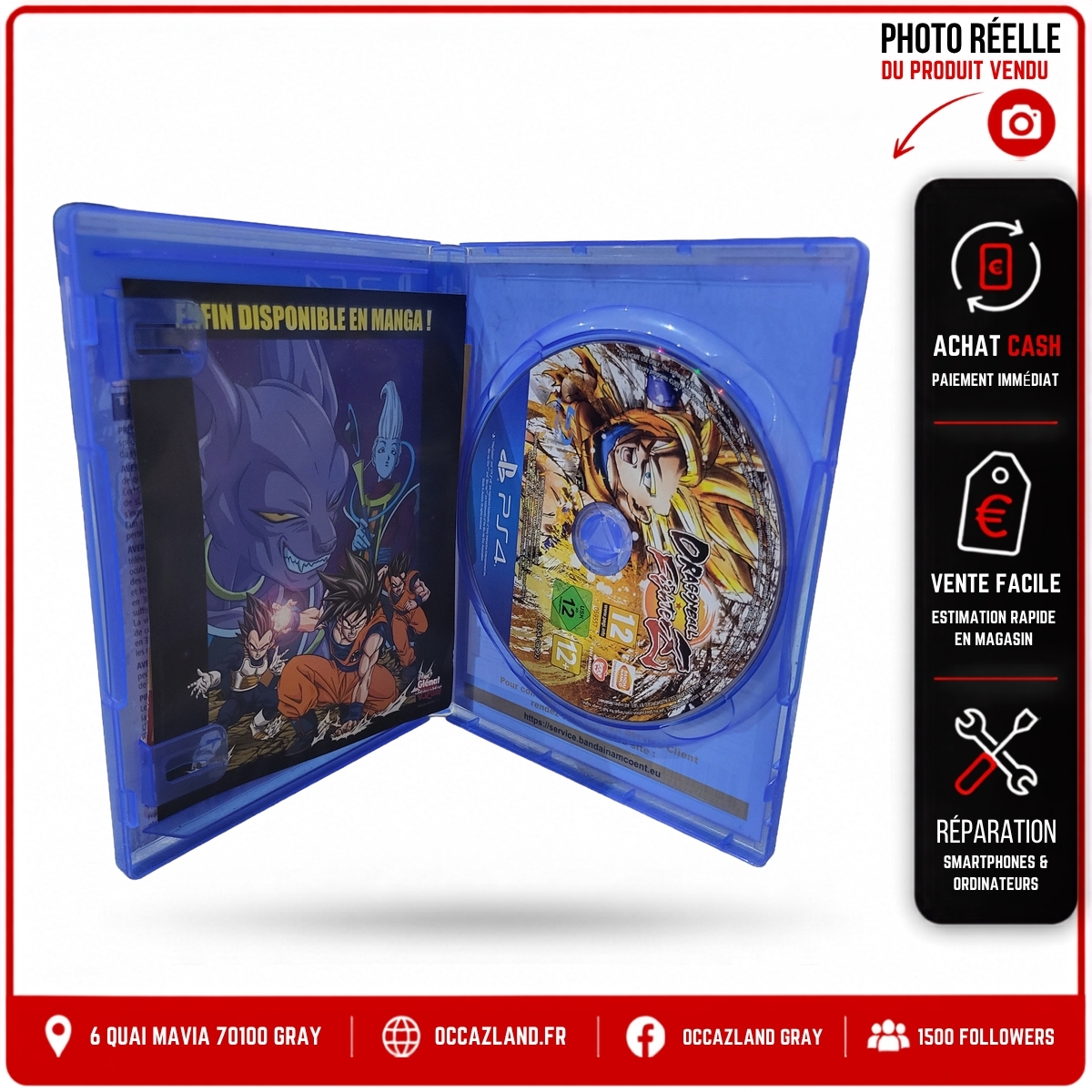 Photo réelle Adobe - DBZ FighterZ - template premium v2 - 2